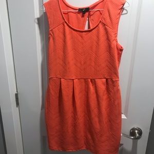 Orange dress with open back